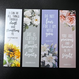 Original Grace in Bloom: 4-PC Bible Verse Bookmark Set