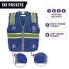 Global Glove FrogWear Enhanced Visibility Surveyors Safety Vest, Lightweight and