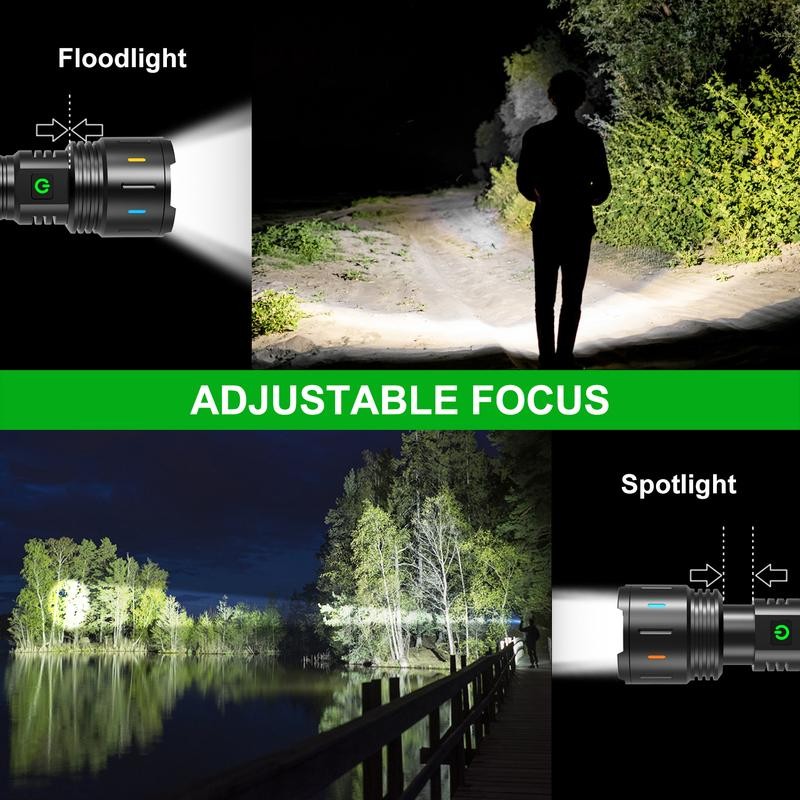 APLOS F60 Zoom Rechargeable , 6000 Lumens Super Bright LED