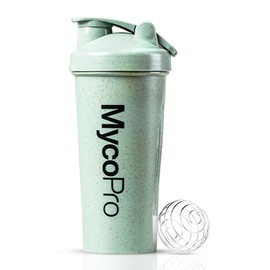 MycoPro Mint Green Protein Shaker Bottle – 600ml Gym Shaker Cup Scratch-Resistant | Made with plastic, Includes Wire Mixing Ball