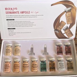 Stayve Base de maquillaje líquida Stayve bbglow viales pigmentacion y serum mixto 6 pigmentos 6 serum BBGLOW tono crema - 8mL