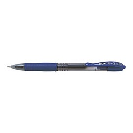 PILOT Pack of 5 G-2 Gel Ink Rollerball Pens Wide Point 1 mm Blueaa