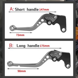 for Ducati 748 750SS 1999-2002 Motorcycle Long Brake Clutch Levers Adjustable CNC Aluminum Short Clutch Brake Levers Lever (Color : A7)