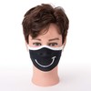 SonnenStrick Behelfs Mouth and Nose Mask with Reversible Smile Motif,