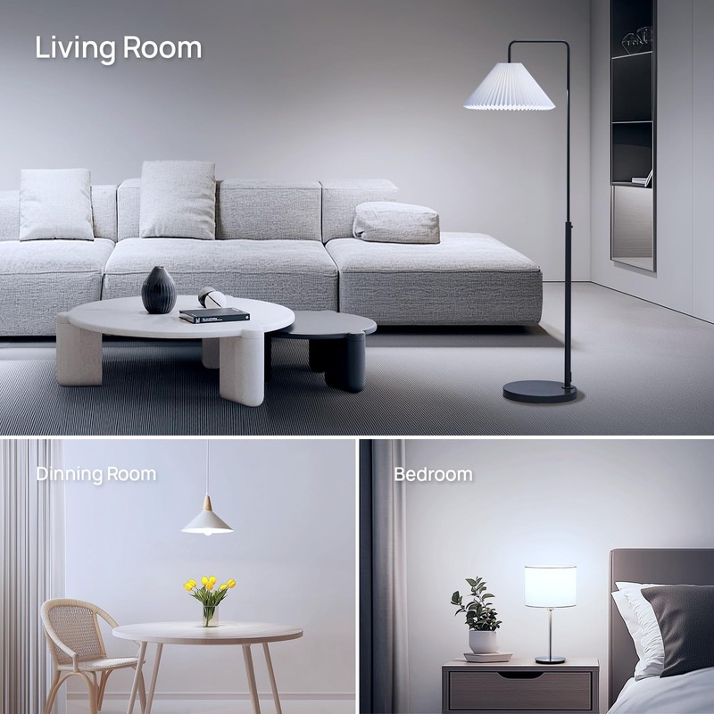 Linkind A19 LED Light Bulb, 60W Equivalent Light Bulbs, 8.5W