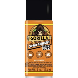 Gorilla 6346502 Spray Adhesive, Heavy-Duty, 4-oz. - Quantity 4