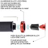 TOPCABIN Bike Grips Double Lock on Locking Bicycle Handlebar Grips