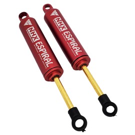 NHX RC 90mm Espiral Two Stage Internal Spring Damper Shocks (2) Red : Crawler