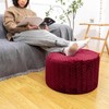 AbunHeri Stuffed Pouf Ottoman High Density Foam Ottoman Pouf for
