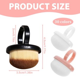 NHQZ 3-Pakete Griff Nagelbürste,Nagelstaubbürste Finger und Nagelreiniger Bürsten für Männer und Frauen