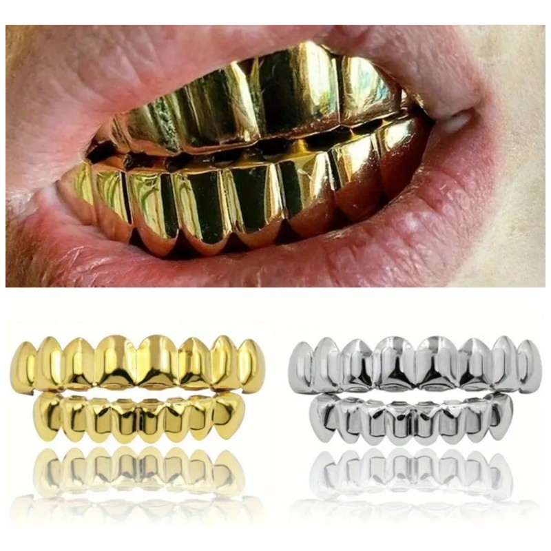 Tapones Dientes Chapados Hip Hop Decoración