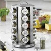 Kamenstein 20 Jar Revolving Stainless Steel Spice Rack