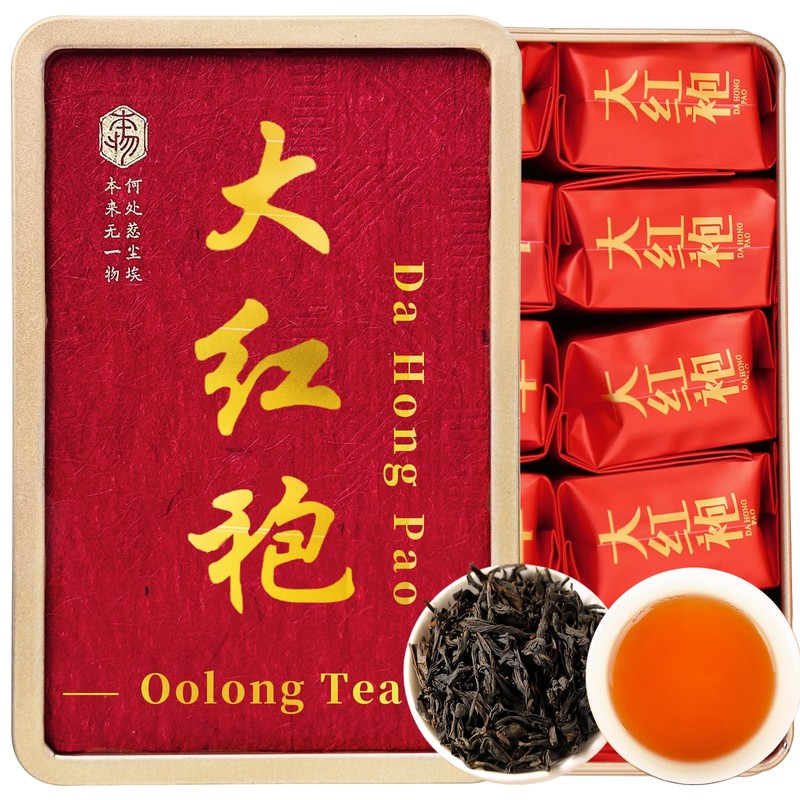 XIXICHA Dahongpao Oolong Tea Rock Tea 80g/2.82oz 8g*10bags Chinese Loose