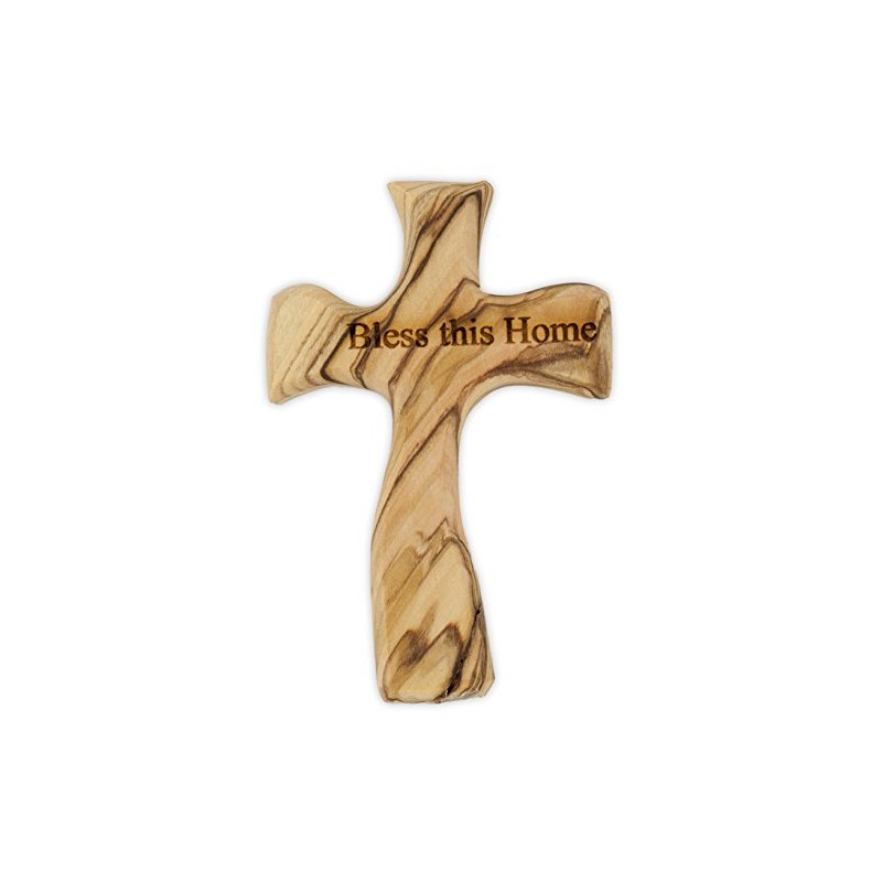 Olive Wood Prayer Cross - Hand Made in The Holy