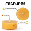 Natural Yellow Beeswax Tealight Candles - 24 pcs - Organic