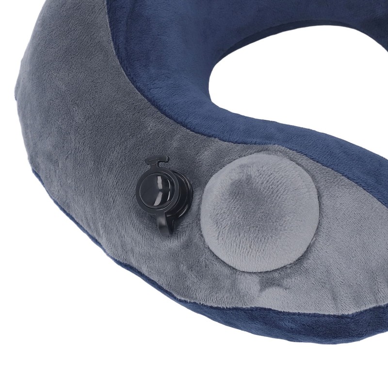 Self Inflatable Travel Pillow U Shaped Portable Neck Chain Support