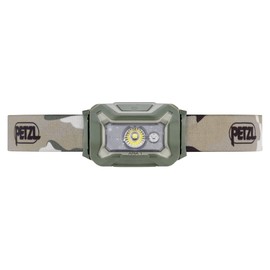 Petzl ARIA 1 RGB, Compact, Durable, Waterproof headlamp with White, red, Green and Blue Modes, 350 lumens, Camo