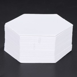 100 Pieces Patch Work Templates, Hex Paper Model Board, Quilting, Sewing, Crafts, DIY Sewing Tools, Paper Patchwork Cutting, DIY Tools for Household Sewing Machines (22 mm Hexagon)