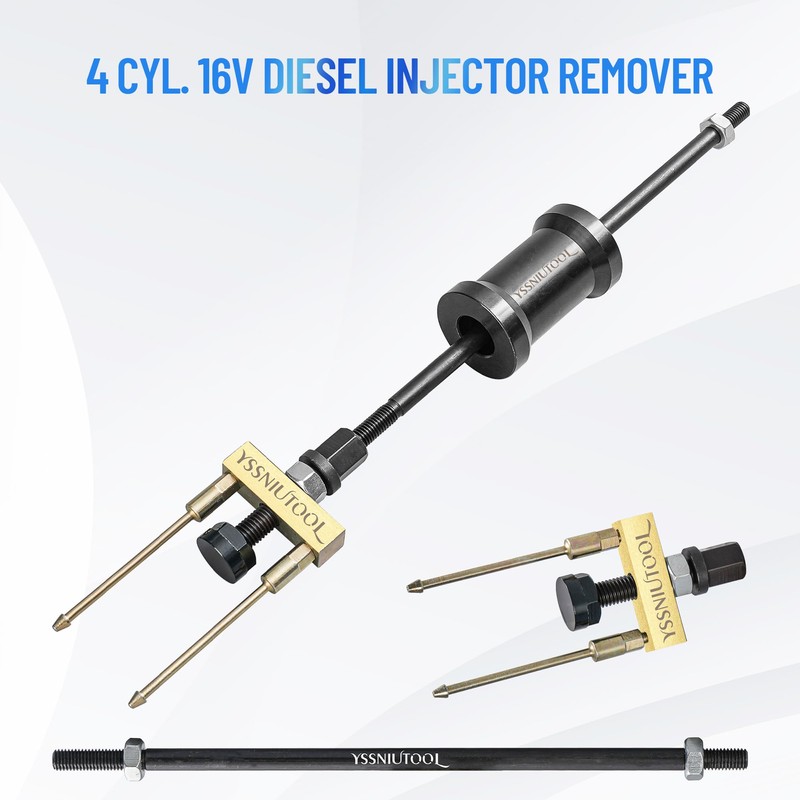 Fuel Injector Removal Puller Kit Injector Seal Install Tool Compatible