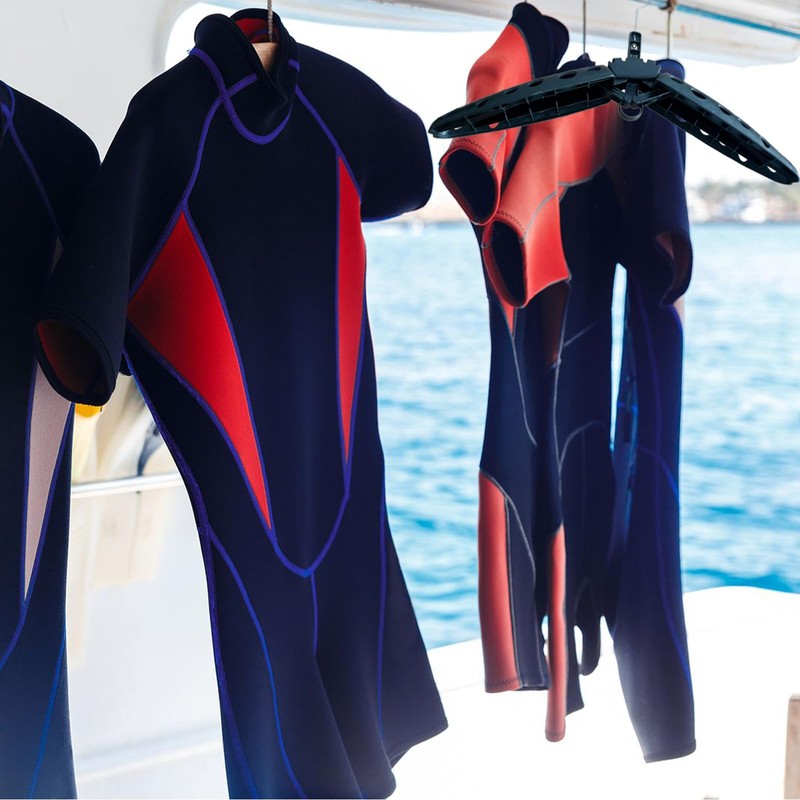 YDQUANI Wetsuit Hanger Foldable Diving Suit Hanger, Scuba Surfing Swimming