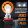AUIMSOCO 9006 9005 LED Headlights Kit Combo Bulbs 10000K High