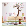 DaraBaby Vinil Árbol Con Búhos Y Animales De La Selva