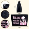 YINSSA Skeleton Gifts Makeup Bag For Women Friends Sister Spooky