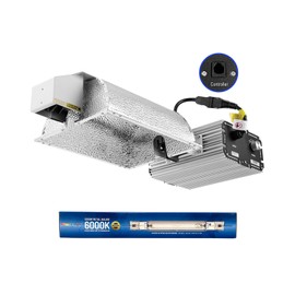 UltraGrow – Classic 1000W DE Double Ended HID Grow Light System with HID Bulb, Dimmable Ballast for Indoor Growing (Classic Controller & MH)