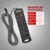 Monster Pro MI Professional Surge Protector Power Strip with Fireproof