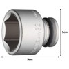 TONE HP4NV-32 Impact Socket 1/2" Drive Angle 0.5 inch (12.7