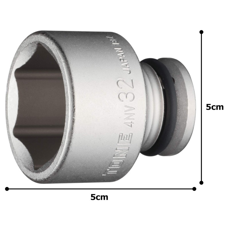 TONE HP4NV-32 Impact Socket 1/2" Drive Angle 0.5 inch (12.7