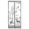 Grey Deer Pattern Magnetic Screen Door for Entryway Door Screen 100x210