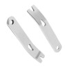 2pcs Small Stainless Steel Crank Crowbar Multi-function EDC Pry Bars