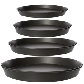 7" to 20" inch Base Commercial Heavy Duty Noon Stick Hard Coated Pizza Pan 1.5” Deep Taped (10" inch Base)