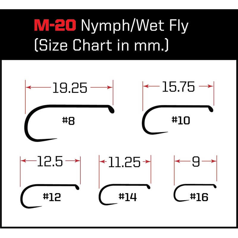 Mavrk Fly Fishing Euro Nymph Competition Barbless Hooks 125pcs Multi-Pack