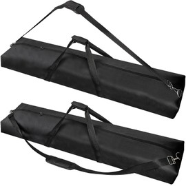 Youeon 2 Pack 48x10x5 Inch Tripod Carrying Bag, 600D Oxford Water Resistant Tripod Case with Padded Adjustable Strap & Handles, Versatile Stand Bag for Speaker, Mic, Tripod, Light, Tent (48 Inch)