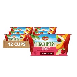 Del Monte Escapes Mixed Fruit Sangria, 7 oz Cups, Pack of 6 (12 Cups)