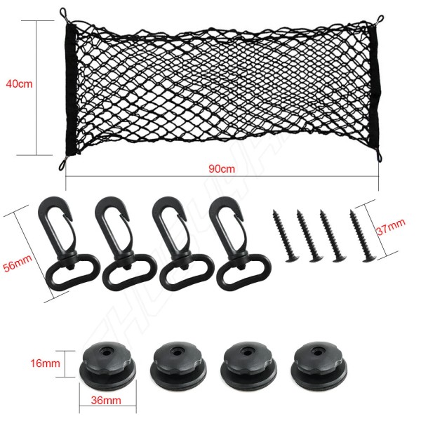 CHUSYYRAY 1PC Rear Trunk Envelope Style Mesh Cargo Net for