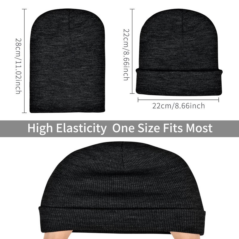 ZOORON Beanie for Men Women Warm Winter Hats Acrylic Knit
