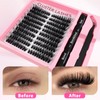 Fluffy Lash Clusters Kit 200pcs DIY Lash Extension Kit, Wispy