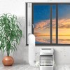 LEZIFU Portable Air Conditioner Kit with Hose, Adjustable Window Seal