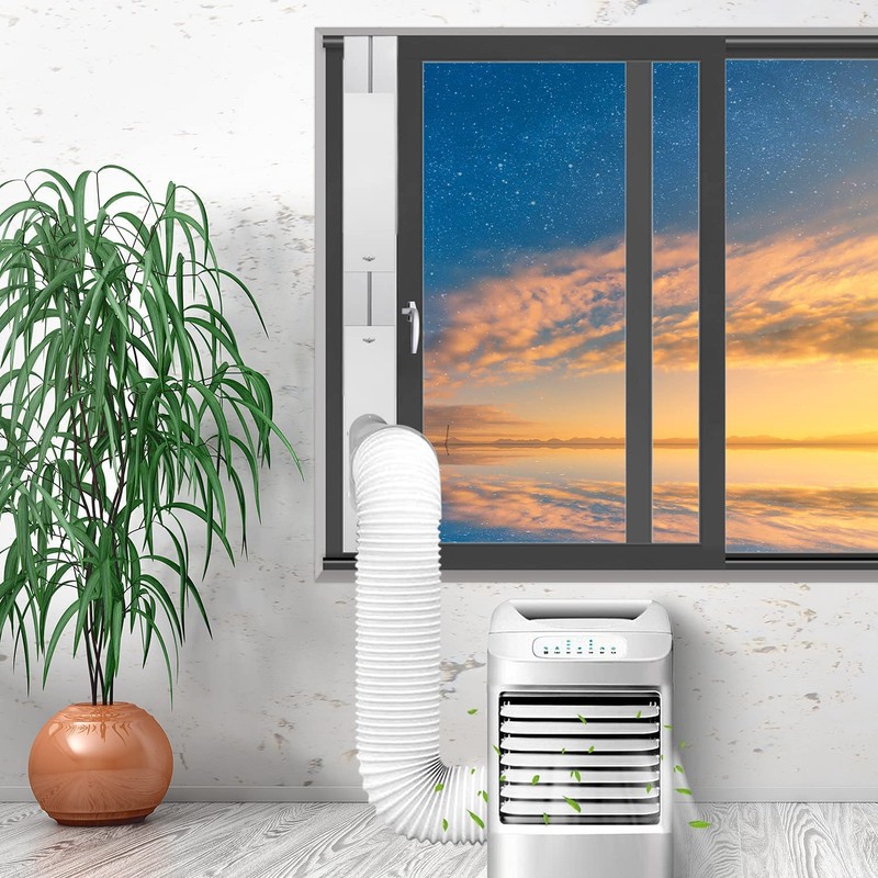 LEZIFU Portable Air Conditioner Kit with Hose, Adjustable Window Seal