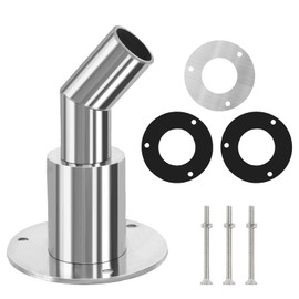 FASBET Thru Hull Exhaust Skin 24mm Stainless Steel Diesel Heater Exhaust Pipe for 24mm Tube Pipe Socket Hardware Diesel Heater Thru Hull Exhaust Skin Fitting (Bend Thru Hull Exhaust Skin 24cm)