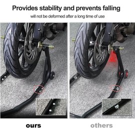 Xitomer Universal 450 lbs Motorcycle Front Stand Wheel Lift Stands, Spool-Style Lift Stand Universal Paddock Stand Powersports Stands Heavy Duty Paddock Stand