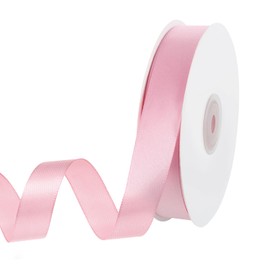 50 Meter Pink Ribbon, 20mm Satin Ribbon Gift Ribbon Polyester Ribbon Pink Ribbon for Gift Wrapping Crafting Christmas Decoration Wedding Party