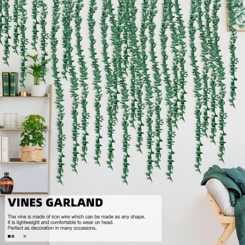 Artificial Ivy Garlands Green Leaves,for Home Garden Accessories Wedding Party
