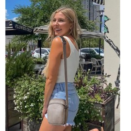 CLUCI Crossbody Bags for Women Trendy Small Leather Cell Phone Purse Shoulder Handbag Wallet with Adjustable Guitar Strap…