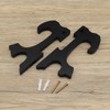 VGOL 2PCS 18x7.8cm 2 Layer Wall Mounted Sword Rack Wall
