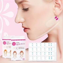 All Lifting Tape Double Chin Transparent Jowl Removal V-Line Band Sticker Face Shape Maker, 1 Piece / 모든 리프팅 테이프 이중 턱 투명 턱살제거 브이라인 밴드 스티커 얼굴형 메이커, 1개