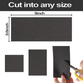 STEBRUAM 21 Sheets Sandpaper 240 Grits Fine Sandpaper, Wet and Dry Sandpaper for Cars Polishing Metals Walls Wood Furniture Sanding, Sand Paper 9x3.6 Inch